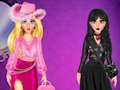 Xogo Batalla de moda rosa vs negro  en liña