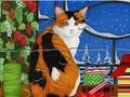 Xogo Crebacabezas: gato de Nadal  en liña