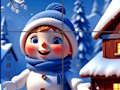 Xogo Feliz puzzle do boneco de neve  en liña