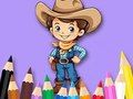 Xogo Libro para colorear: Cowboy  en liña