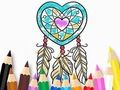 Xogo Libro para colorear: Heart Dreamcatcher  en liña