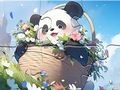 Xogo Crebacabezas: Panda Manta  en liña