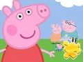 Xogo Crebacabezas: Peppa coa familia  en liña