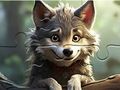 Xogo Crebacabezas: lobo sorrinte  en liña