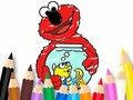 Xogo Libro para colorear: Elmo New Friend  en liña