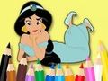 Xogo Libro para colorear: Princesa Jasmine  en liña