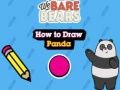 Xogo We Bare Bears Como debuxar un panda  en liña