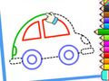 Xogo Debuxo infantil: coche bonito  en liña