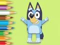 Xogo Libro para colorear: Happy Bluey en liña Xogo Libro para colorear: Happy Bluey en liña