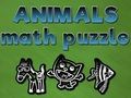 Xogo Crebacabezas matemáticos de animais  en liña