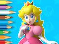 Xogo Libro para colorear: a nova princesa Peach  en liña
