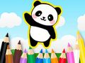 Xogo Libro para colorear: lindo panda  en liña