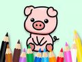Xogo Libro para colorear: Cute Pig 2  en liña