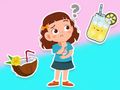 Xogo Quiz infantil: que che gustaría beber?  en liña