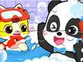 Xogo Crebacabezas: Baby Panda Shower Time  en liña