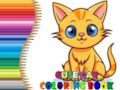 Xogo Libro para colorear gato lindo  en liña
