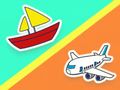 Xogo Quiz para nenos: diversión do transporte  en liña