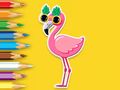 Xogo Libro para colorear: Flamingo  en liña
