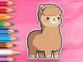 Xogo Libro para colorear: Linda alpaca  en liña