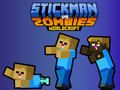 Xogo Stickman vs Zombies Worldcraft en liña