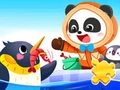 Xogo Puzzle Jigsaw: xira antártica de Baby Panda en liña