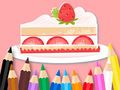Xogo Libro para colorear: Tarta de amorodos  en liña