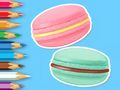 Xogo Libro para colorear: Macaron  en liña