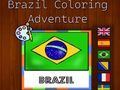 Xogo Brasil colorear aventura  en liña