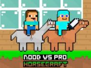 Xogo Noob vs Pro Horsecraft en liña
