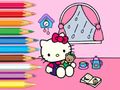 Xogo Libro para colorear: Hello Kitty Rainy Day  en liña