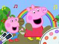 Xogo Libro para colorear: Peppa Pig Muddy Funny  en liña
