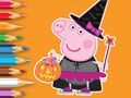 Xogo Libro para colorear: Peppa Pig Halloween en liña Xogo Libro para colorear: Peppa Pig Halloween en liña
