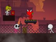 Xogo A noite de Stickman sobrevive en liña