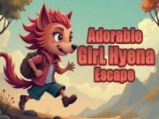 Xogo Adorable rapaza hyena escape en liña