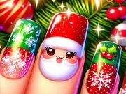 Xogo Deseño de unhas Feliz Nadal  en liña