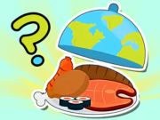 Xogo Quiz infantil: Sabores do mundo  en liña