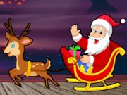 Xogo Busca a Papá Noel con agasallo  en liña