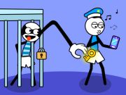 Xogo Puzzle Stickman Troll Thief  en liña