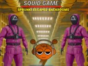 Xogo Squid Game Sprunki escapado de salas de fondo en liña