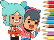 Xogo Libro para colorear: Toca Boca Friends  en liña