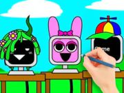 Xogo Libro para colorear: computadora divertida de sprunki  en liña