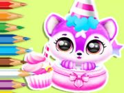 Xogo Libro para colorear: aniversario de Baby Fluff  en liña