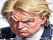 Xogo Divertidas guerras de cara Trump vs Kim  en liña