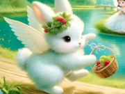 Xogo Puzzle de puñetazo: Anxo Bunny  en liña