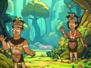 Xogo As tribos chegan á cabana  en liña