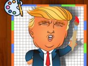 Xogo Tempo para colorear de Trump  en liña