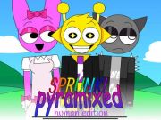 Xogo Sprunki Pyramixed: Edición humana  en liña