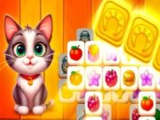 Xogo Cat Town Tile Match Puzzle en liña