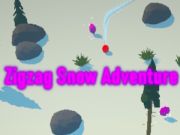 Xogo Aventura de neve en zig -zag  en liña