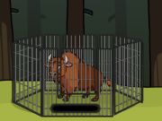 Xogo Rescatar o bisonte da gaiola  en liña